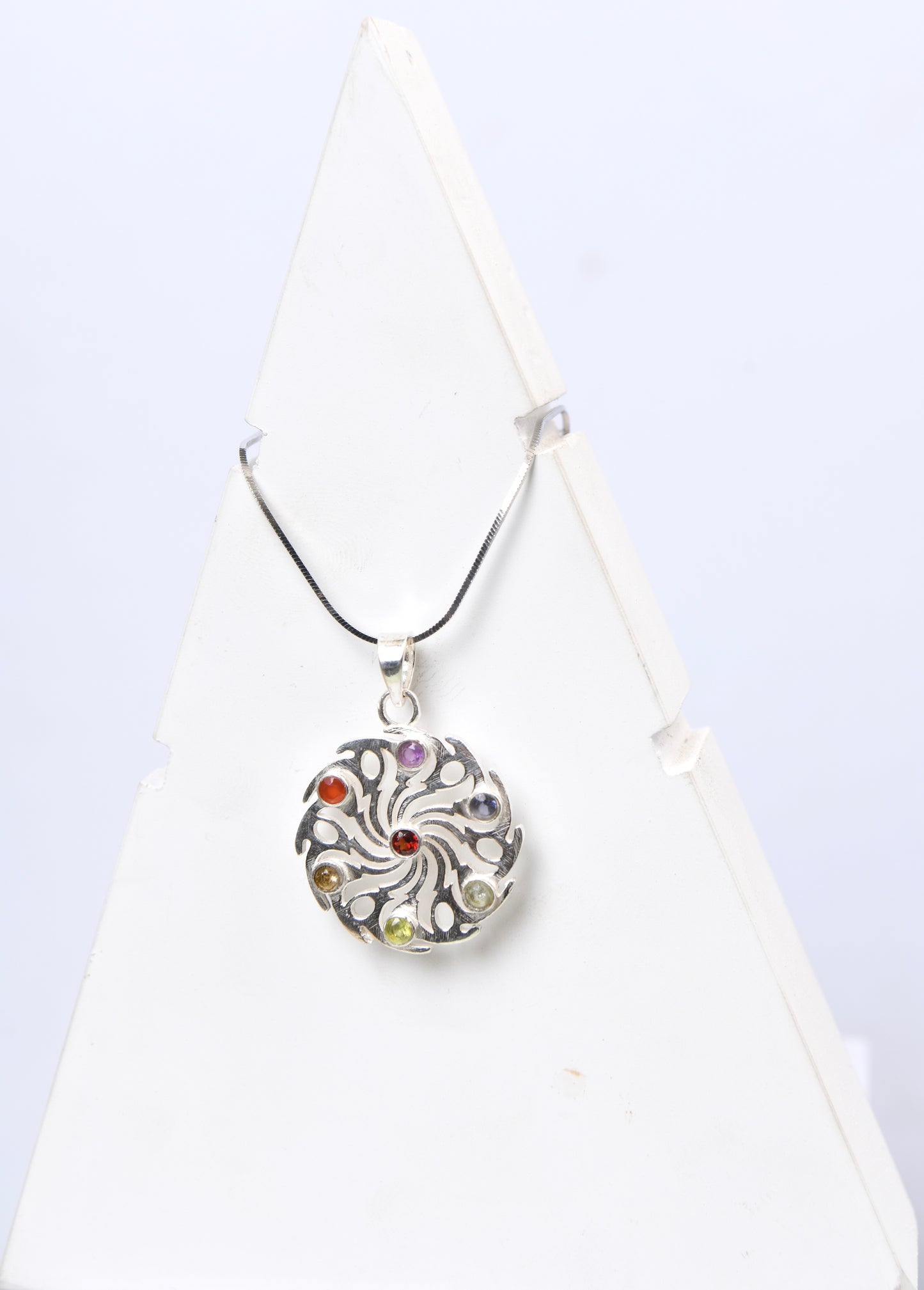 Soul Flower Silver Pendant