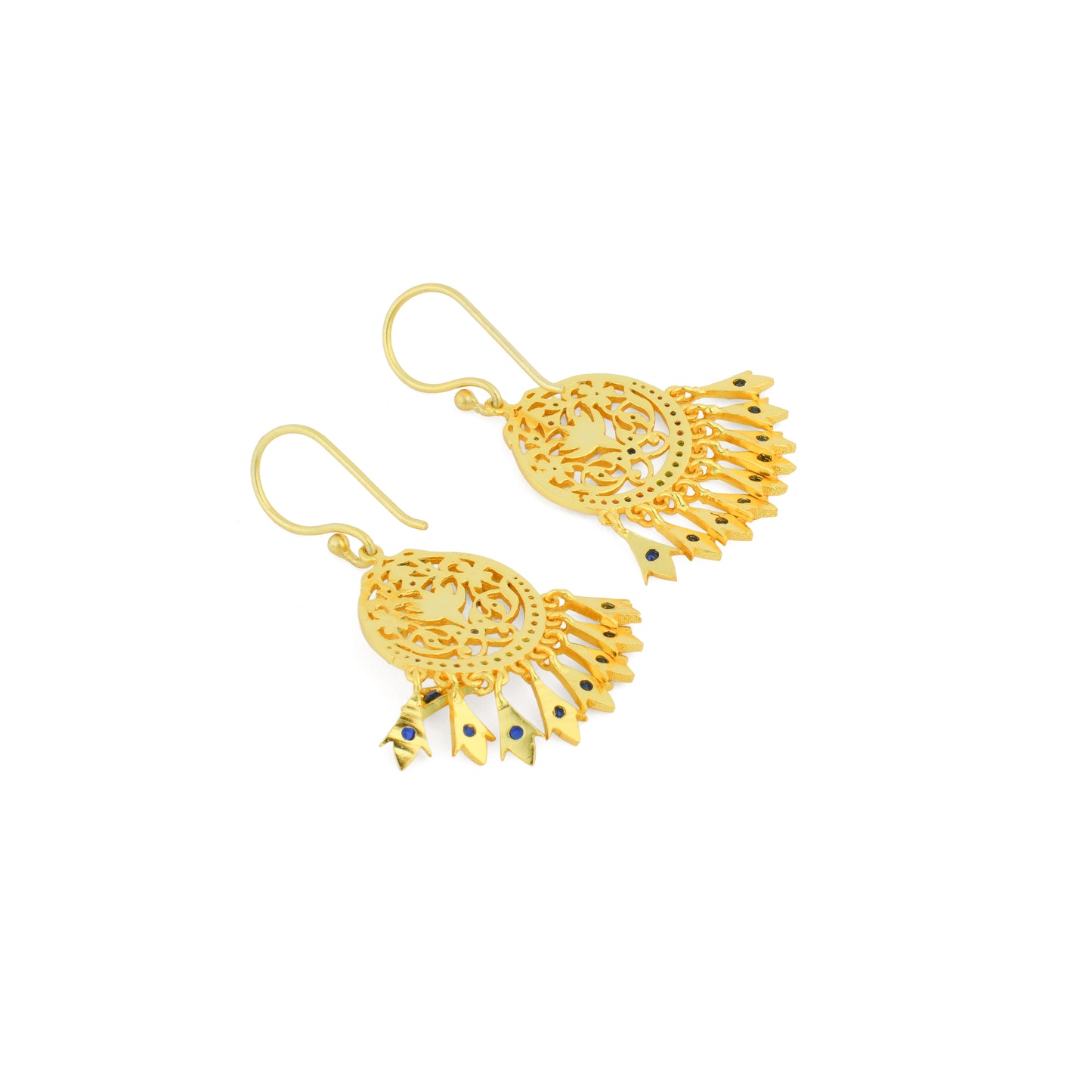 Mandakini Meenakari Delicate Earrings