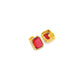 Ruby And Zircon Studs