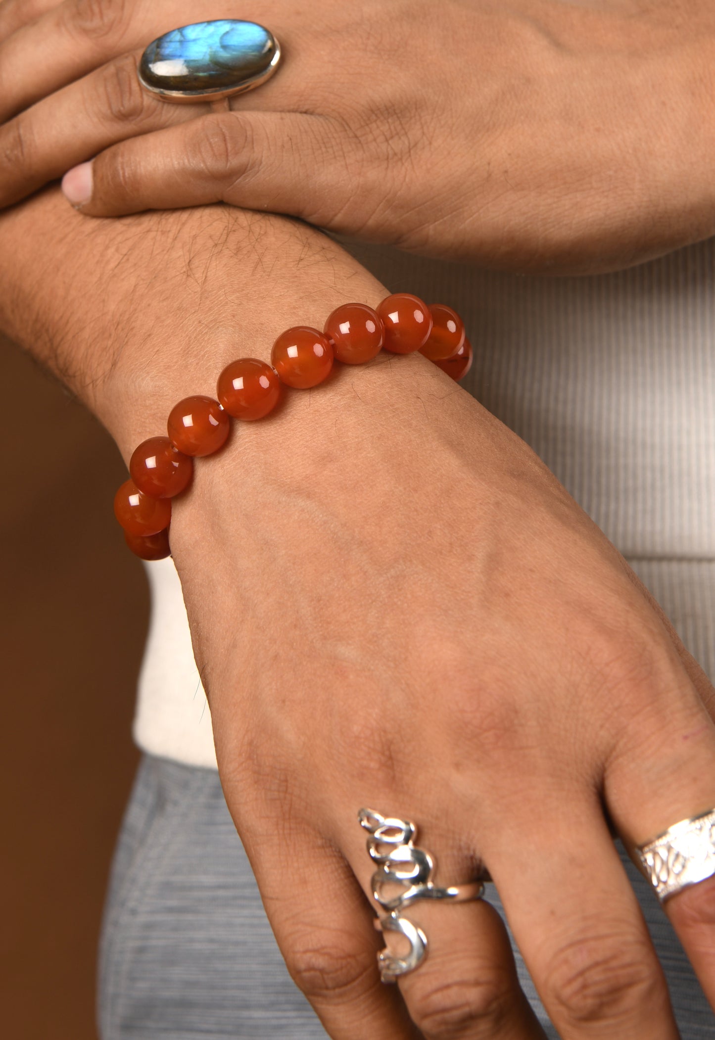 Carnelian Gemstone Bracelet