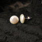 Coin Pearl Studs