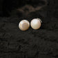 Coin Pearl Studs