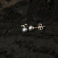 Ash Grey Pearl Studs (6 mm)