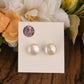 Coin Pearl Studs