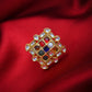 Wedding Navratna Silver Ring
