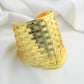 Golden Weave Cuff Bracelet