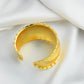 Hammered Gold Plated Brass Bracelet