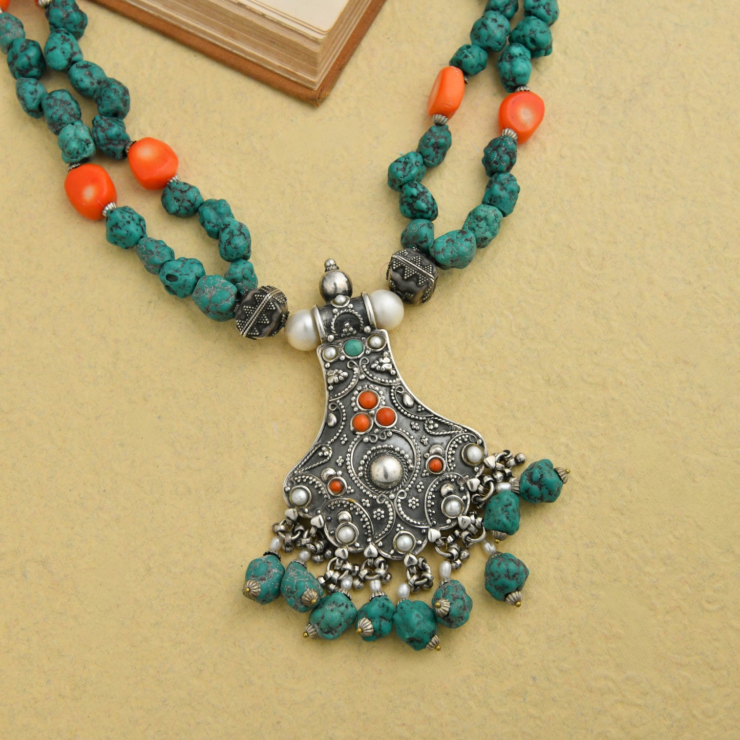 Nomadic Silver Turquoise Necklace