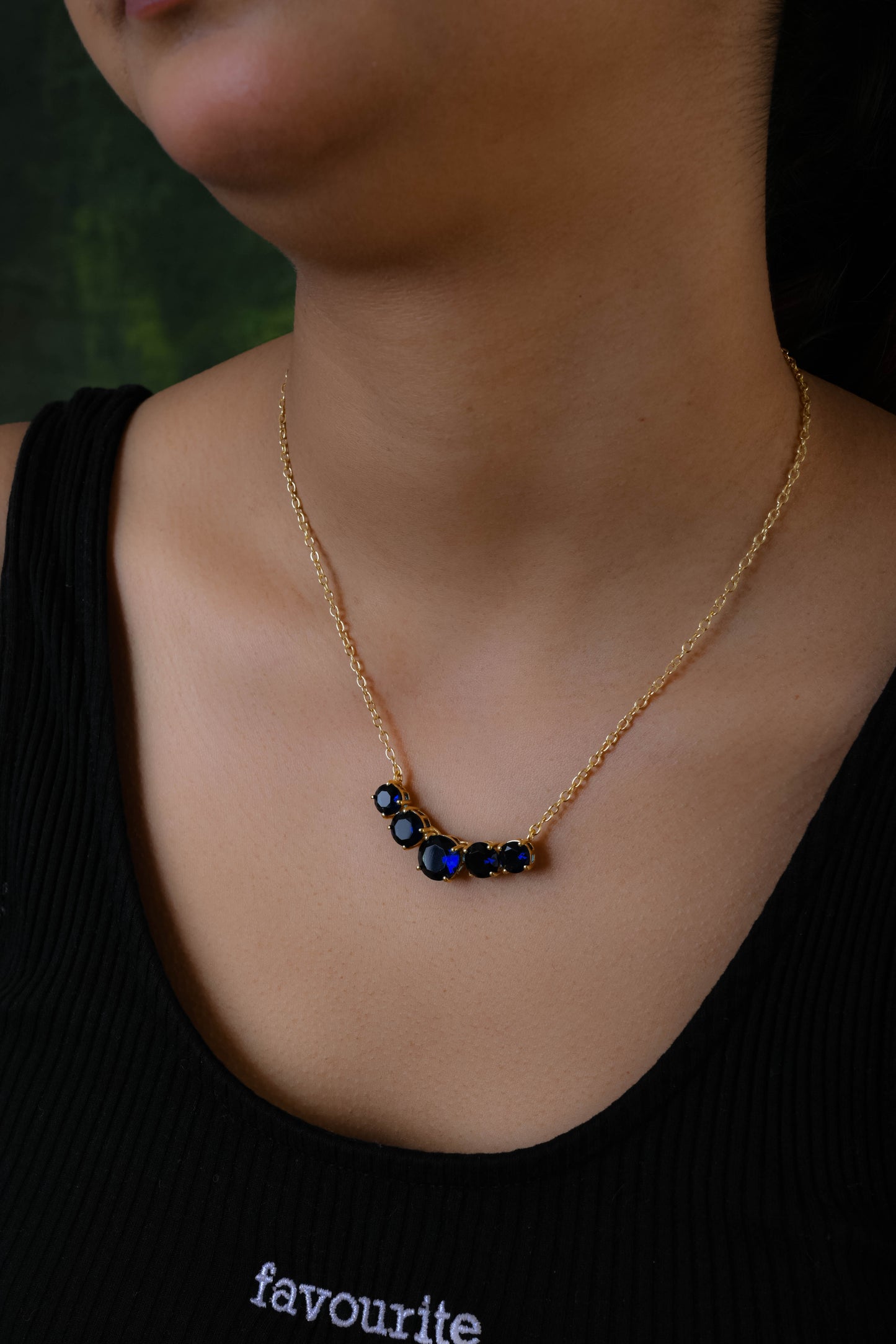 Blue Velvet Necklace