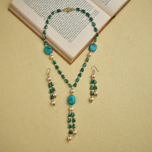 Aqua Aurora Necklace Set