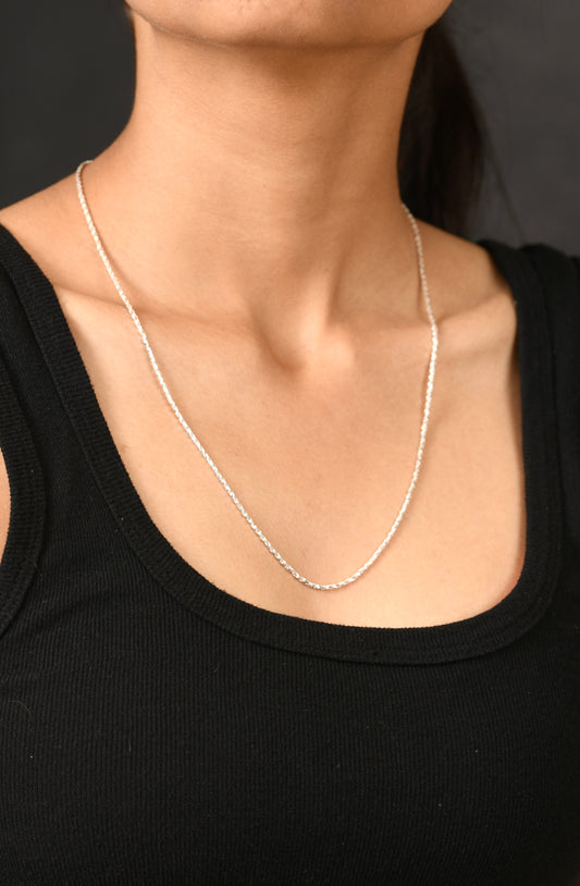 Everyday Silver Rope Chain(20 Inches)