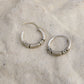 Silver Twisted Mini Hoops