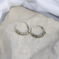 Silver Twisted Mini Hoops