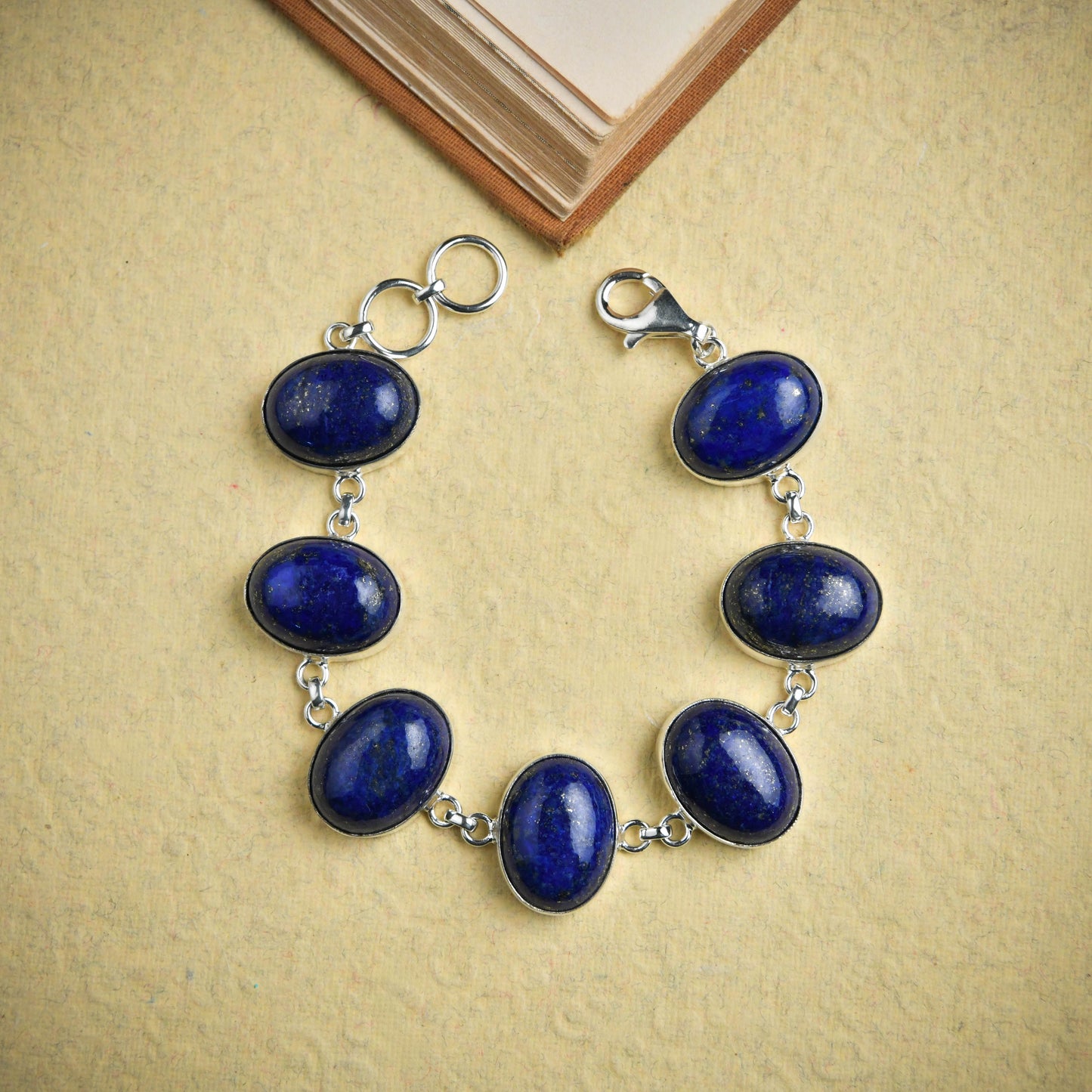 Lapis Lazuli Oval Links Bracelet