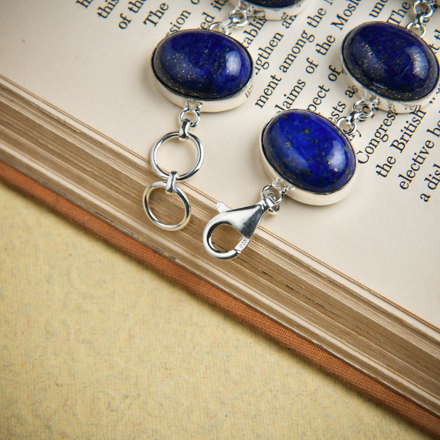 Lapis Lazuli Oval Links Bracelet