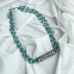 Turquoise Pearl Silver Necklace