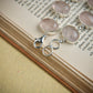 Rose Quartz Oval Link Silver Bracelet