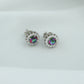 Mystic Topaz Zirconia Silver Studs