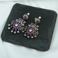 South Indian Peacock Silver Temple Necklace Set
