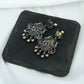 South Indian Peacock Silver Temple Necklace Set
