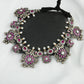 South Indian Peacock Silver Temple Necklace Set
