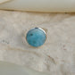 Round Larimar Silver Ring