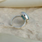 Round Larimar Silver Ring