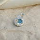 Round Larimar Silver Ring