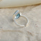 Larimar Drop Silver Ring
