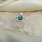 Oval Larimar Silver Stone