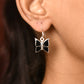 Night Queen Butterfly Silver Earrings