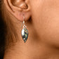 The Silver Abalone Leaf Earrings