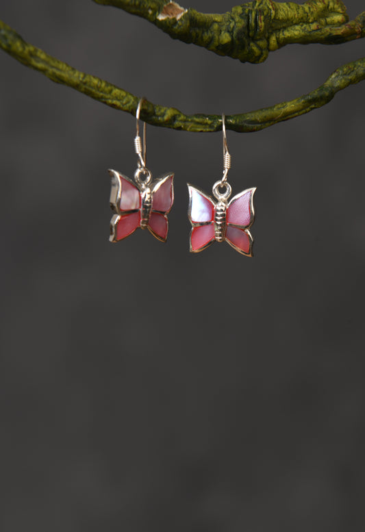 Haute Pink MOP Butterfly Earrings