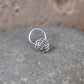 Celtic Round Silver Nose Pin