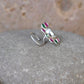 Chaand Phool Silver Nose Pin