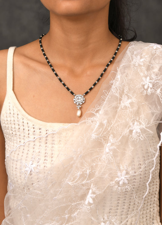 Oppulent Affection Silver Mangalsutra