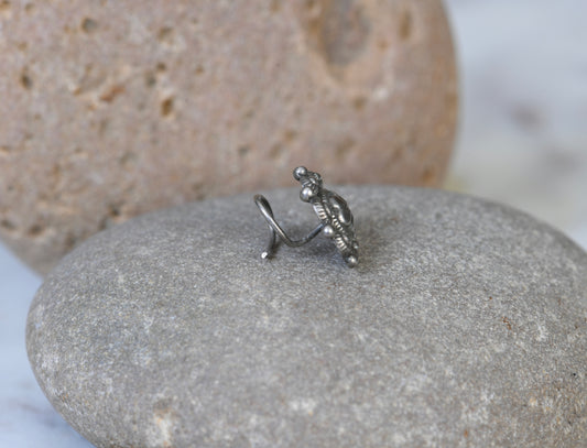 Paisley Silver Nose Pin