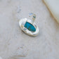 Blue Dusk Chrysocolla Oval Silver Ring