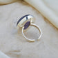 Eternal Amethyst  Oval Silver Ring