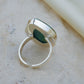 Ocean Drop Chrysocolla Silver Ring