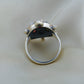 Navratna Turtle Silver Ring