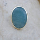 Aqua Halo Natural Aquamarine Silver Ring