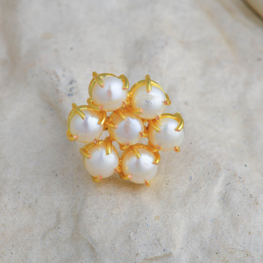 Pearl Flower Ring