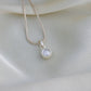 Pearl Bud Minimal Pearl Pendant Set