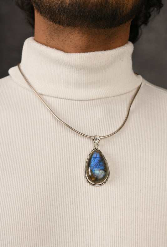 Labradorite Pear Pendant