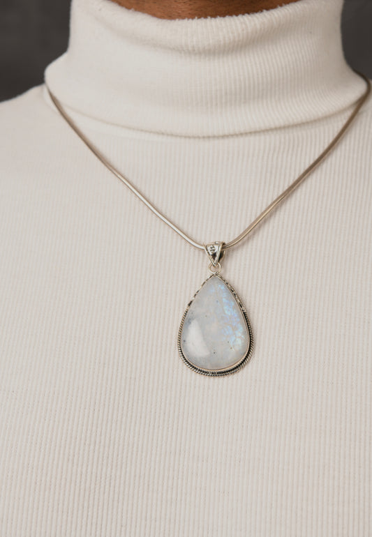 Moonstone Pear Pendant(3)