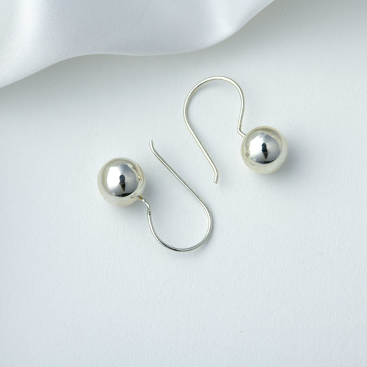 Silver Globe Drops( 10mm )