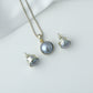 Midnight Pearls Pendant Set (Without chain)