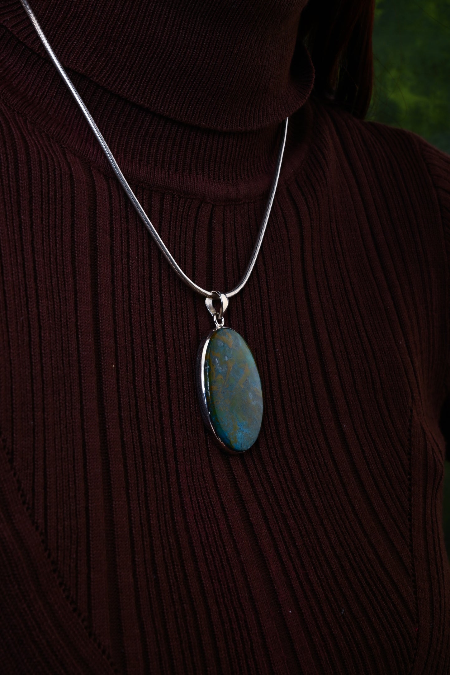 Azurite Oval Pendant(3)