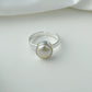Classic Silver Pearl Ring For Men and Girls